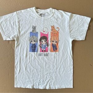 Fruits Basket Chibi Trio Girls T-Shirt Medium Tohru Honda Kyo Sohma Yuki Sohma